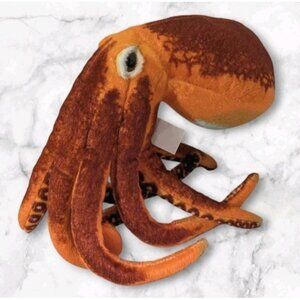 National Geographic Octopus Plush Realistic Orange Stuffed Animal Ocean Sea 11"